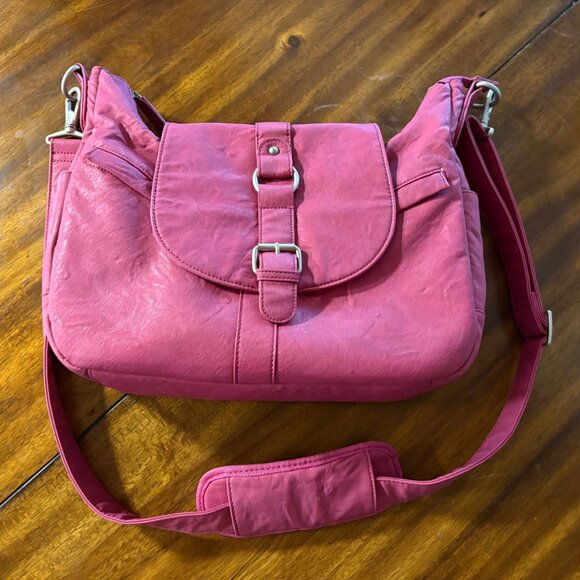EXCELLENT Kelly Moore B-Hobo Camera Bag Pink Leather Photography Messenger Bag - Picture 3 of 16